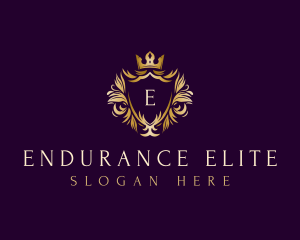 Elegant Shield Crown logo design