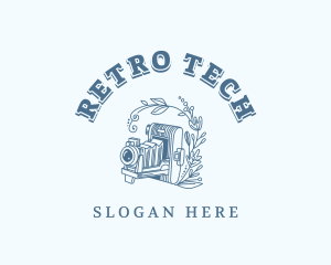 Retro Camera Lens logo design