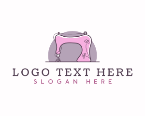 Floral Sewing Machine Logo