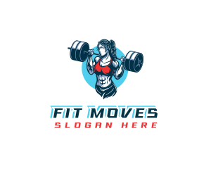 Aerobics - Sexy Bodybuilding Gym logo design