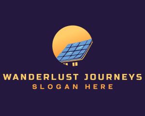 Utility - House Solar Panel logo design