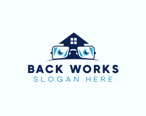 Glasses Smart House logo design