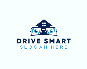 Glasses Smart House logo design