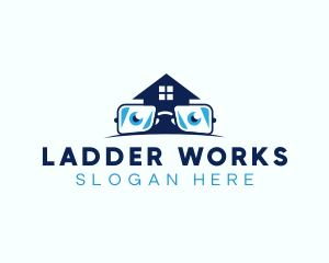 Glasses Smart House logo design