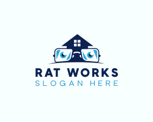 Glasses Smart House logo design