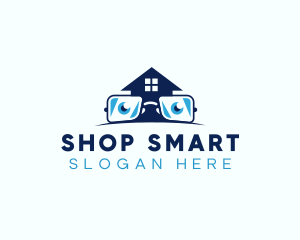 Glasses Smart House logo design