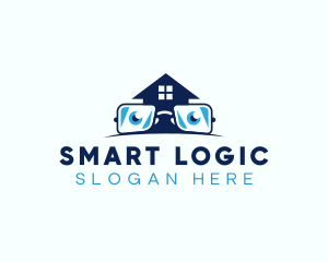 Glasses Smart House logo design