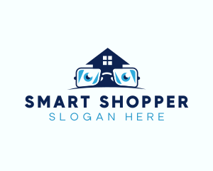 Glasses Smart House logo design