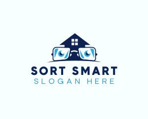 Glasses Smart House logo design