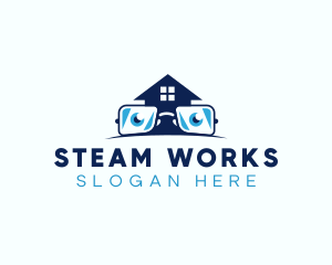 Glasses Smart House logo design