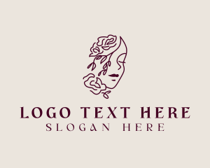 Spa - Woman Floral Beauty logo design