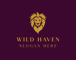 Wild Lion Mane logo design