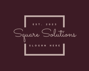 Beauty Square Business logo design