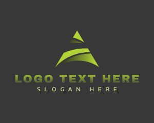 Studio - Triangle Startup Letter A logo design