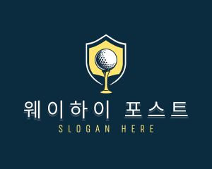 Golf Sports Competition logo design