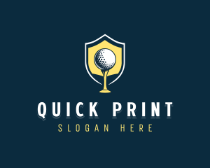 Golf Sports Competition logo design