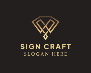 Diamond Jewelry Craft logo design