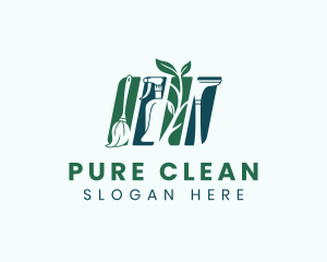 Housekeeping Cleaning Tools logo design