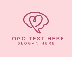 Neurology - Mental Health Heart Brain logo design