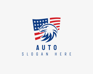 American Flag Eagle Logo