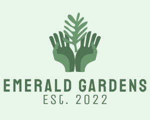 Green Hand Gardening  logo design