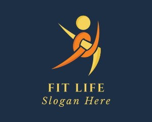 Human Fitness Coach  logo design