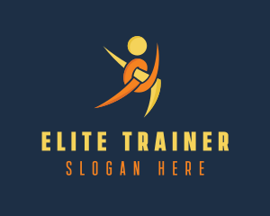 Human Fitness Coach  logo design