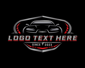 Auto Detailing - Premium Car Garage logo design