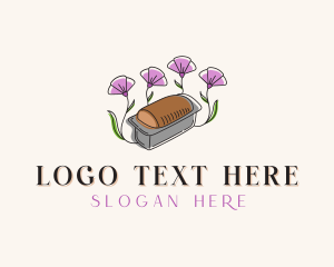 Baking - Floral Bread Loaf logo design