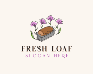 Floral Bread Loaf logo design