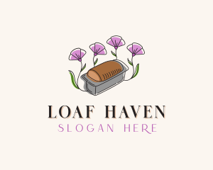 Floral Bread Loaf logo design