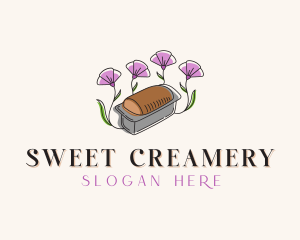 Floral Bread Loaf logo design