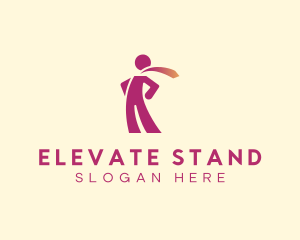 Standing - Manpower Recruitment Worker logo design