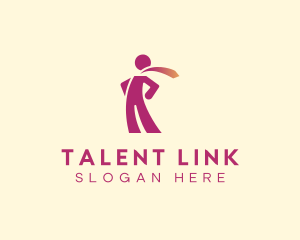 Staffing - Manpower Recruitment Worker logo design