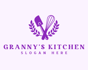 Baking Whisk Spatula logo design