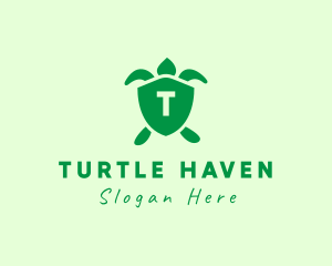 Turtle Shield Animal logo design