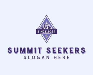 Adventure Mountaineering Summit logo design