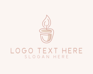 Wax - Scented Candle Decor logo design