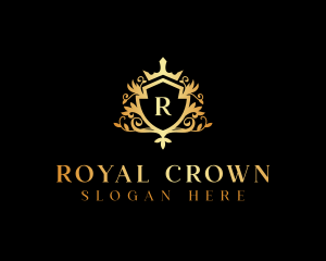 Crown Shield Royalty logo design