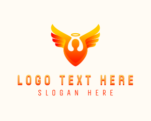 Winged - Holy Spiritual Angel logo design