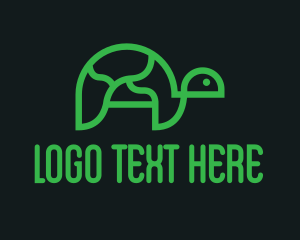 Sea Tortoise - Turtle Nature Conservation logo design