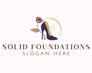 Floral Stiletto Heels Logo