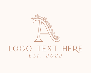 Wedding Planner - Garden Letter A logo design