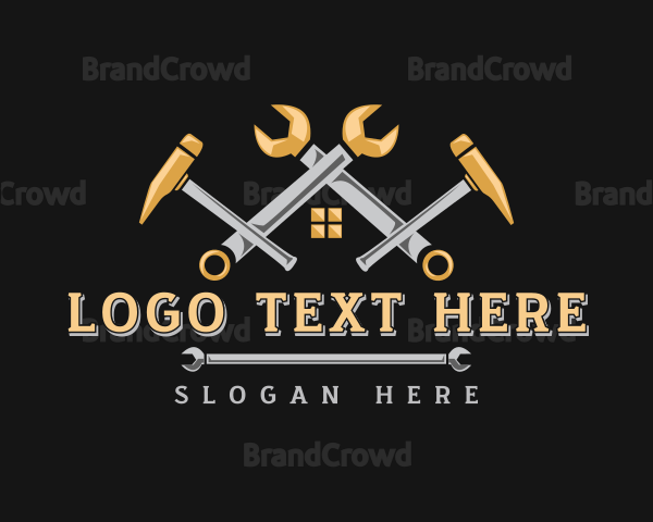 Handyman Tools Construction Logo