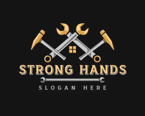 Laborer - Handyman Tools Construction logo design