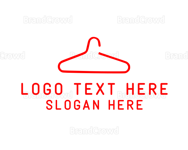 Clothes Hanger Fashion Logo