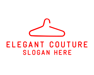 Couture - Clothes Hanger Fashion Couture logo design