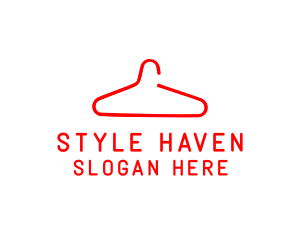 Wardrobe - Clothes Hanger Fashion logo design