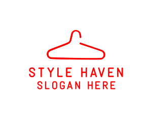 Showroom - Clothes Hanger Fashion Couture logo design