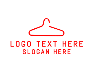 Showroom - Clothes Hanger Fashion logo design